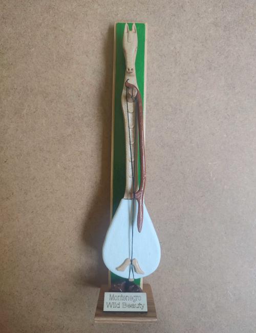 Suvenir gusle sa konjem (postolje, natpis, oko 30cm)