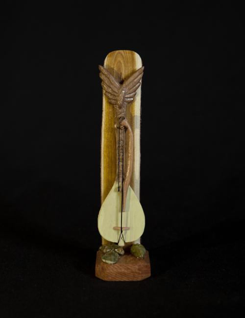 Souvenir gusle with stand (about 15cm)